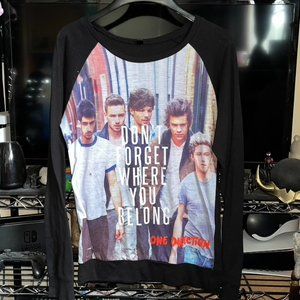 Small One Direction Midnight Memories"Don't Forget Where You Belong" Long Sleeve